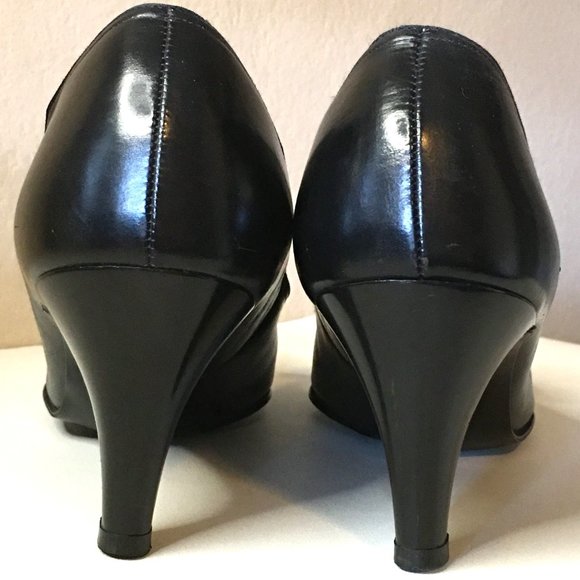 Ⓥⓘⓝⓣⓐⓖⓔ NATURALIZER Late 50's / Early 60's Mod Black Pump 8AA 𝐍𝐀𝐑𝐑𝐎𝐖 - Picture 8 of 13